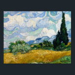 Vincent van Gogh - Weizenfeld mit Zypressen Poster<br><div class="desc">Weizenfeld mit Zypressen von Vincent van Gogh, 1889. Vincent van Gogh war ein niederländischer postimpressionistischer Maler, der zu den bekanntesten und einflussreichsten Persönlichkeiten in der Geschichte der Western-Kunst gehört. In etwas mehr als einem Jahrzehnt hat er ungefähr 2100 Kunstwerke erschaffen, darunter etwa 860 Ölgemälde, die meisten davon in den letzten...</div>