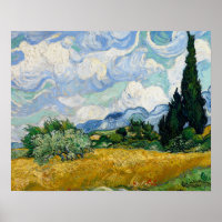 Vincent van Gogh - Weizenfeld mit Zypressen