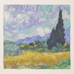 Vincent Van Gogh - Weizenfeld mit Zypressen Schal<br><div class="desc">Weizenfeld mit Zypressen / Champ de ble avec cypres - Vincent Van Gogh,  September 1889</div>