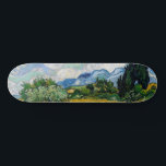 Vincent Van Gogh - Weizenfeld mit Zypressen Skateboard<br><div class="desc">Weizenfeld mit Zypressen / Champ de ble avec cypres - Vincent Van Gogh,  Juli 1889</div>
