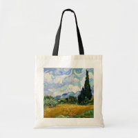 Vincent Van Gogh Weizenfeld mit Zypressen