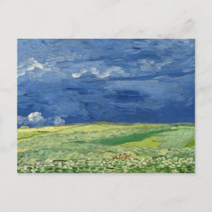 Vincent van Gogh - Weizenfeld unter Gewitterwolken Postkarte