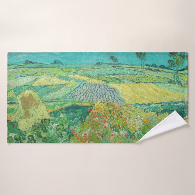 Vincent van Gogh - Weizenfelder bei Auvers Badhandtuch Set (Badehandtuch)