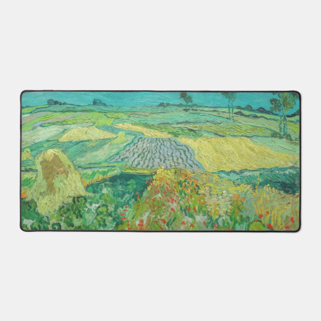 Vincent van Gogh - Weizenfelder bei Auvers Schreibtischunterlage (Vorderseite)