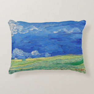 Vincent van Gogh - Weizenfelder unter Gewitterwolk Dekokissen