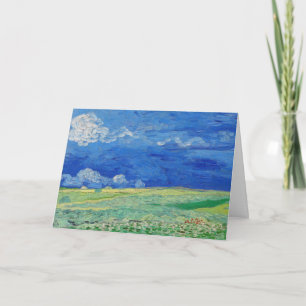 Vincent van Gogh - Weizenfelder unter Gewitterwolk Karte