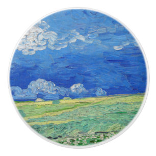 Vincent van Gogh - Weizenfelder unter Gewitterwolk Keramikknauf