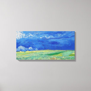 Vincent van Gogh - Weizenfelder unter Gewitterwolk Leinwanddruck
