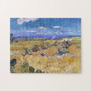 Vincent van Gogh - Weizenscheunen mit Schnittern