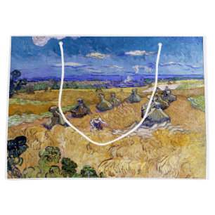 Vincent van Gogh - Weizenscheunen mit Schnittern Große Geschenktüte