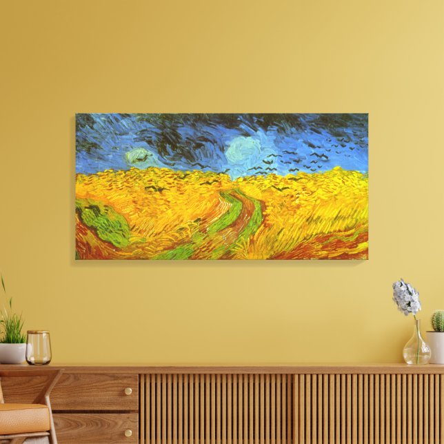 Vincent van Gogh Wheat Field mit Crows Leinwanddruck (Insitu (Wohnzimmer))
