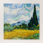 Vincent Van Gogh Wheat Field mit Cypressen<br><div class="desc">Vincent Van Gogh Wheat Field mit Cypressen Vintage Kunst Jigsaw Puzzle.</div>