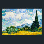 Vincent Van Gogh Wheat Field mit Cypressen Poster<br><div class="desc">Vincent Van Gogh Wheat Field mit Cypressen Vintage Kunst Poster</div>