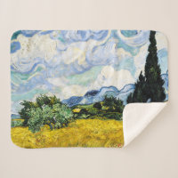 Vincent Van Gogh Wheat Field mit Cypressen