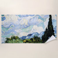 Vincent Van Gogh Wheat Field mit Cypressen