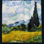Vincent Van Gogh Wheat Field mit Zypressen (1889) Duschvorhang<br><div class="desc">Hübsch , Vintag , Schönes Gemälde Vincent Van Gogh Weizenfeld mit Zypressen. Dies ist ein altes Meisterwerk des niederländischen Meisters Vincent Van Gogh. Dieses Gemälde ist Teil seiner Weizenfeldserie. Diese Reihe von Naturlandschaftsmalereien wurden durch den Blick auf die Alpen inspiriert. Diese kunstvolle alte Ölmalerei hat eine schöne, lebendige, gesättigte Farbe....</div>