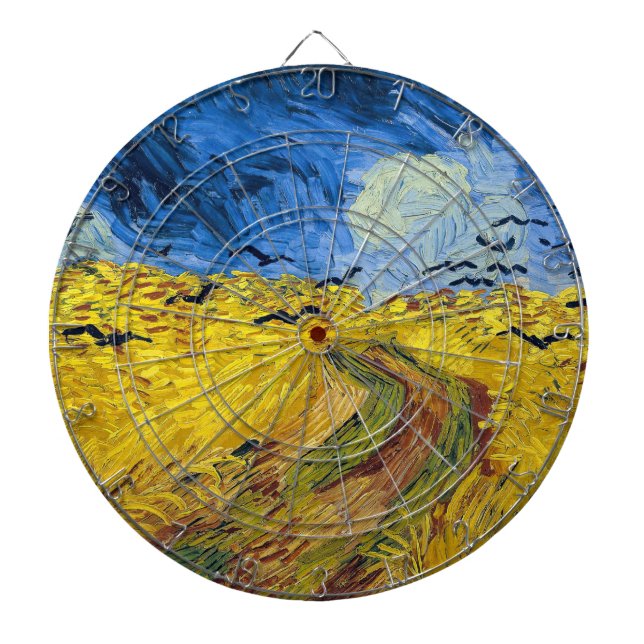 Vincent van Gogh - Wheatfield mit Crows Dartscheibe (vorne)
