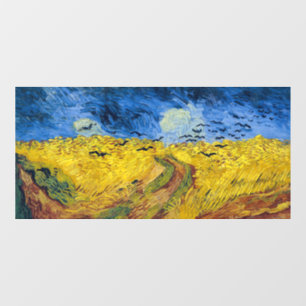 Vincent van Gogh - Wheatfield mit Crows Fensteraufkleber