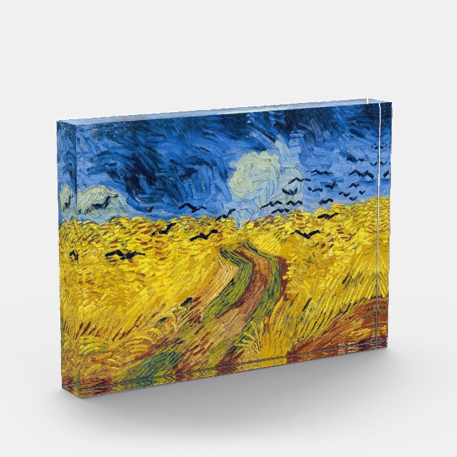 Vincent van Gogh - Wheatfield mit Crows Fotoblock (Links)