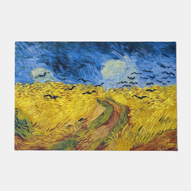Vincent van Gogh - Wheatfield mit Crows Fußmatte (Vorderseite)