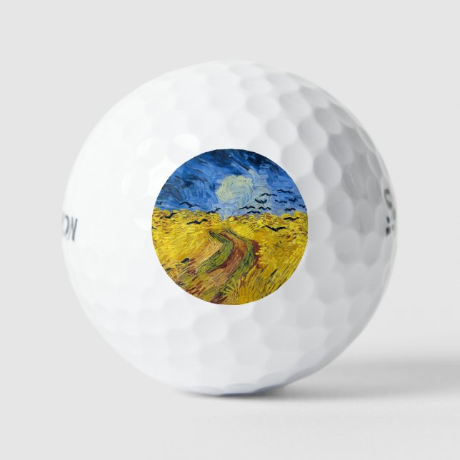 Vincent van Gogh - Wheatfield mit Crows Golfball (Vorderseite)
