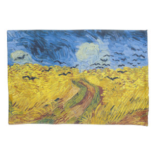 Vincent van Gogh - Wheatfield mit Crows Kissenbezug