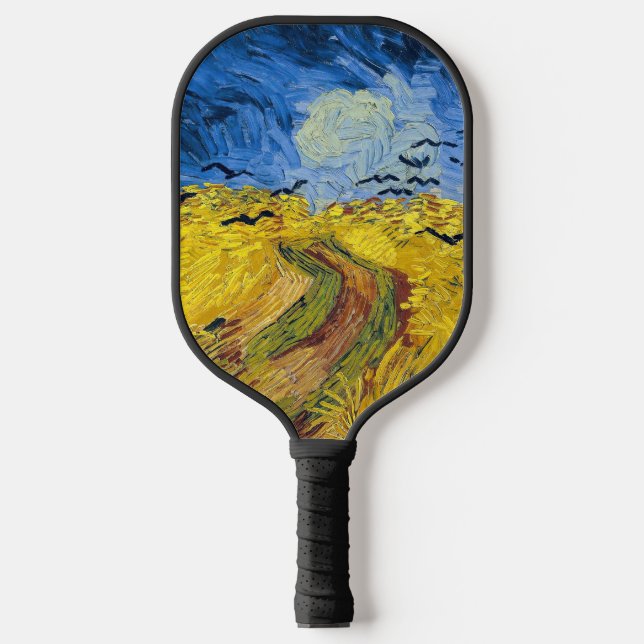 Vincent van Gogh - Wheatfield mit Crows Pickleball Schläger (Vorderseite)