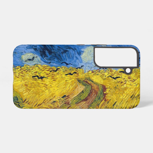 Vincent van Gogh - Wheatfield mit Crows Samsung Galaxy Hülle (Rückseite (Horizontal))