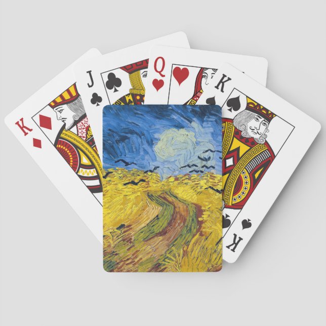 Vincent van Gogh - Wheatfield mit Crows Spielkarten (Rückseite)