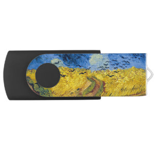 Vincent van Gogh - Wheatfield mit Crows USB Stick