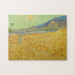 Vincent van Gogh - Wheatfield mit einem Sensenmann