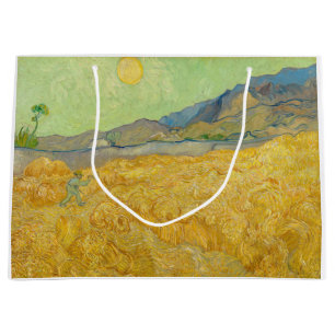 Vincent van Gogh - Wheatfield mit einem Sensenmann Große Geschenktüte