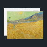 Vincent van Gogh - Wheatfield mit einem Sensenmann Postkarte<br><div class="desc">Wheatfield with Sensenmann at Sunrise - Vincent van Gogh,  Oil on Leinwand,  1889,  Saint-Remy-de-Provence</div>