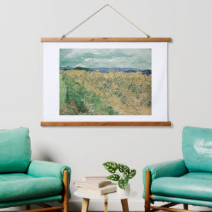 Vincent Van Gogh, Wheatfield mit Kornblumen Wandteppich Mit Holzrahmen