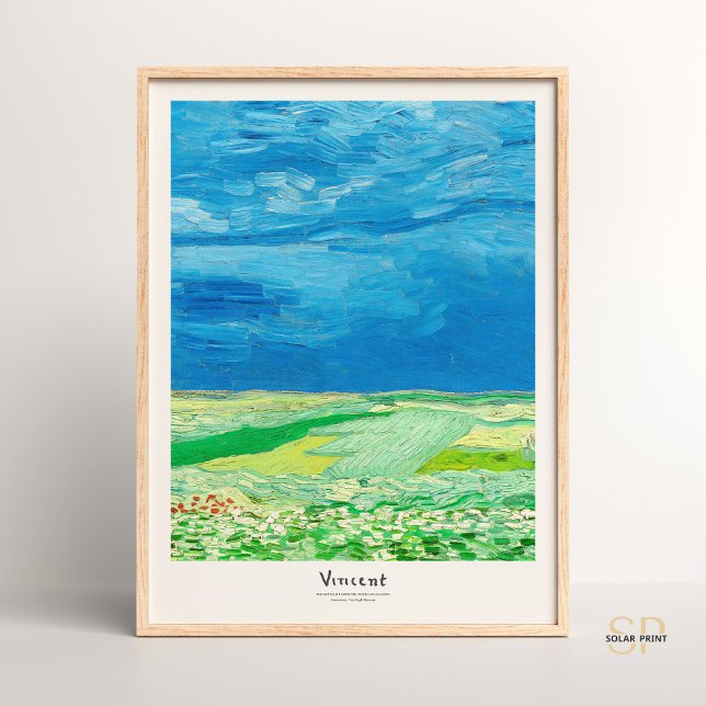Vincent van Gogh Wheatfield unter Thunderclouds Poster (Von Creator hochgeladen)