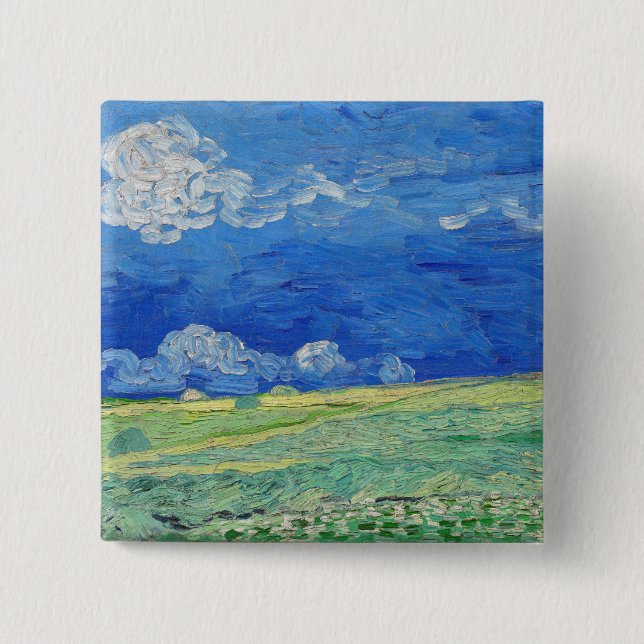 Vincent van Gogh - Wheatfields under Thunderclouds Button (Vorderseite)