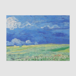 Vincent van Gogh - Wheatfields under Thunderclouds Seidenpapier