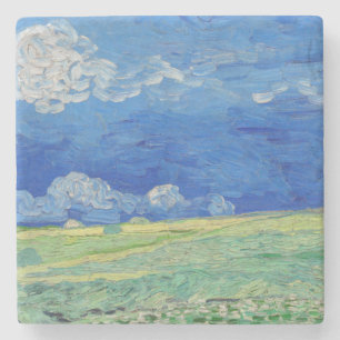 Vincent van Gogh - Wheatfields under Thunderclouds Steinuntersetzer