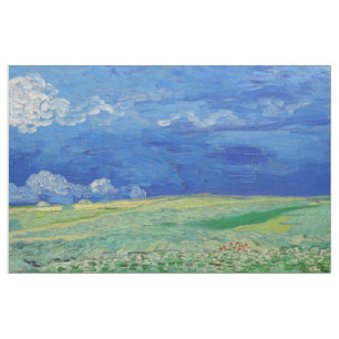 Vincent van Gogh - Wheatfields under Thunderclouds Stoff