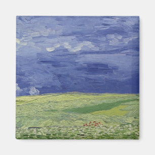 Vincent van Gogh Wheatfields unter Thundercloud Magnet