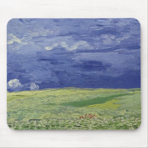 Vincent van Gogh   Wheatfields unter Thundercloud Mousepad