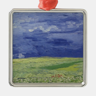 Vincent van Gogh Wheatfields unter Thundercloud Ornament Aus Metall