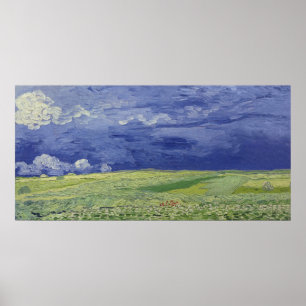 Vincent van Gogh Wheatfields unter Thundercloud Poster