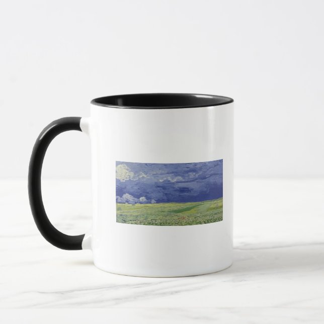 Vincent van Gogh | Wheatfields unter Thundercloud Tasse (Links)