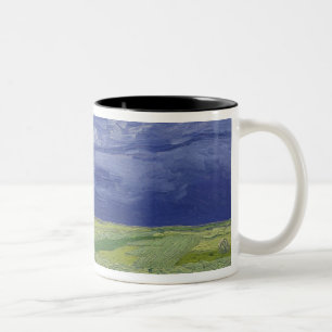 Vincent van Gogh Wheatfields unter Thundercloud Zweifarbige Tasse