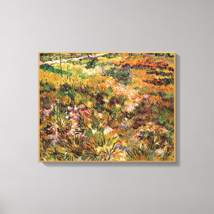 Vincent Van Gogh - Wiese im Garten Fine Art Leinwanddruck