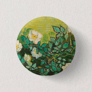 Vincent Van Gogh Wild Rose Kunst, Dichtung und Mus Button
