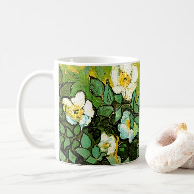 Vincent van Gogh - Wilde Rose, Kaffeetasse (Mit Donut)
