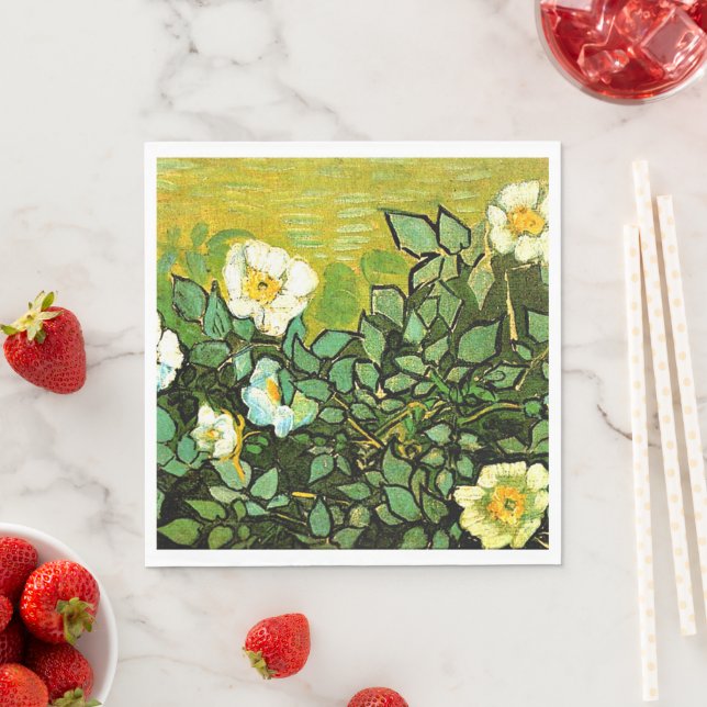 Vincent van Gogh - Wilde Rose, Serviette (Beispiel)
