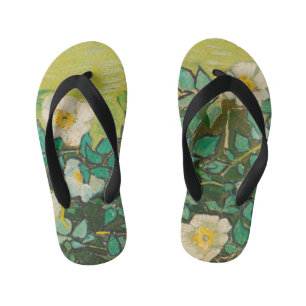 Vincent Van Gogh Wilde Rosen Fine Art Kinderbadesandalen